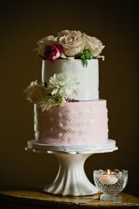 white pink floral wedding cake Marbella